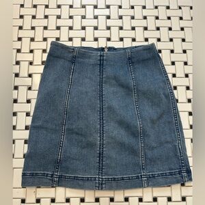 Free People Blue A-Line Skirt